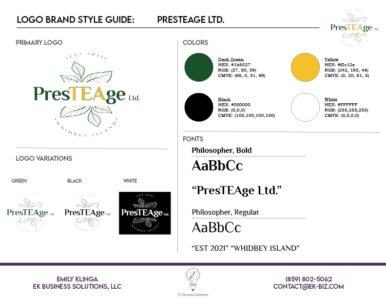 PresTEAge Brand Style Guide