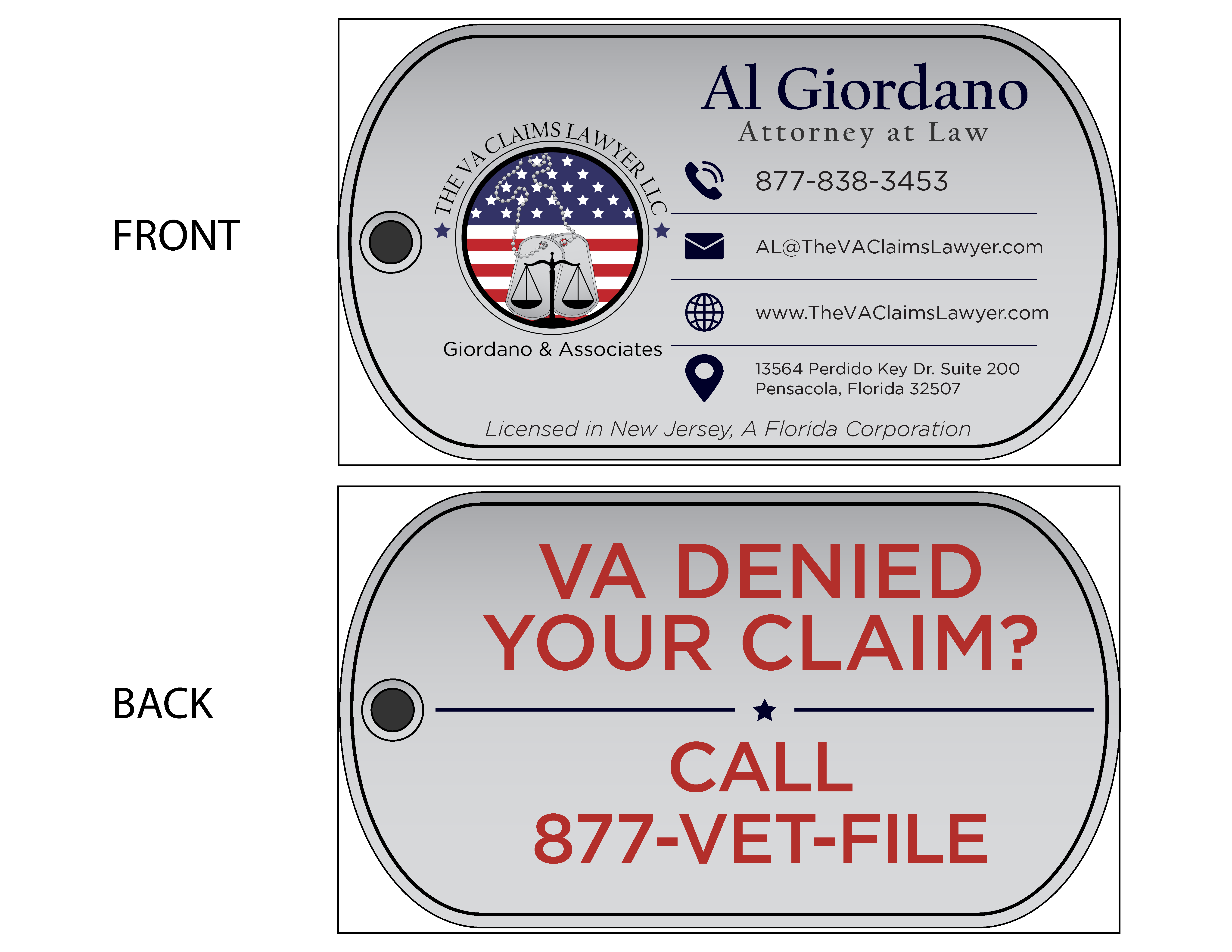 The VA Claims Lawyer Business Card